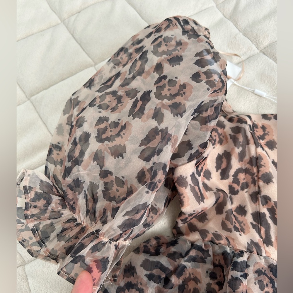 Endless Rose organza leopard dress size Xs - Picture 5 of 6